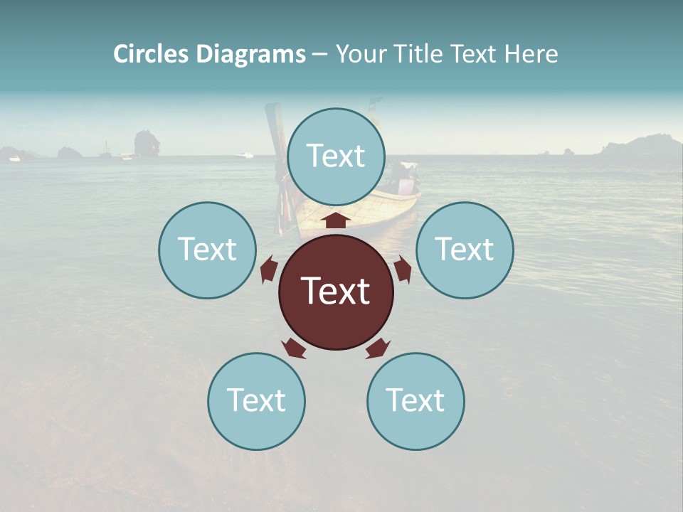 Coastline Holiday Water PowerPoint Template