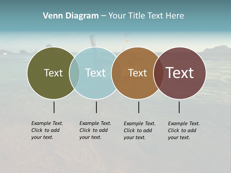 Coastline Holiday Water PowerPoint Template