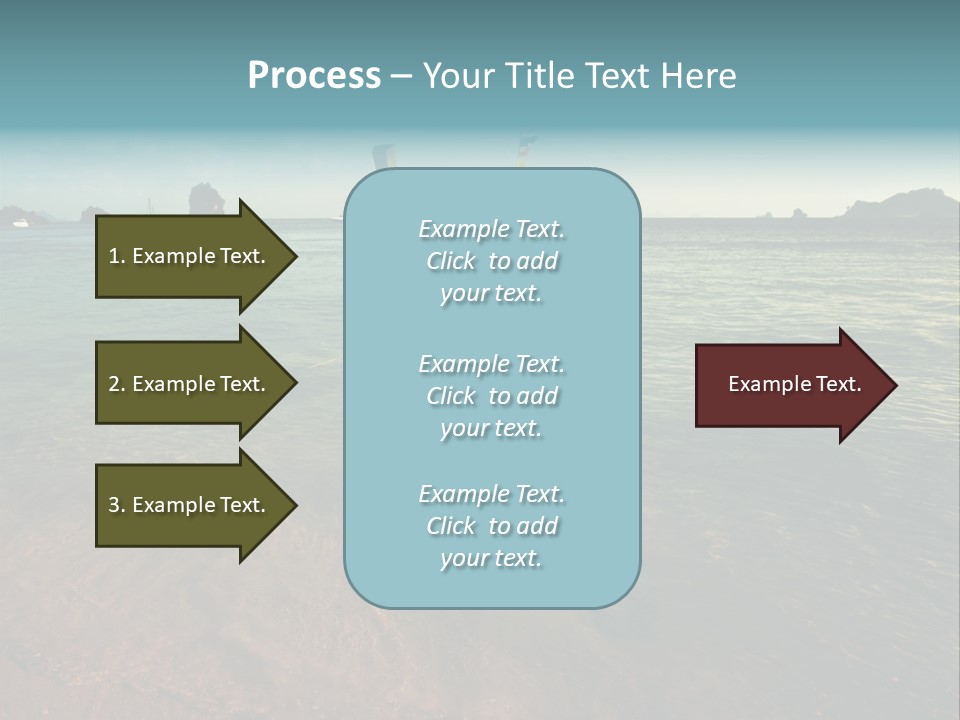 Coastline Holiday Water PowerPoint Template