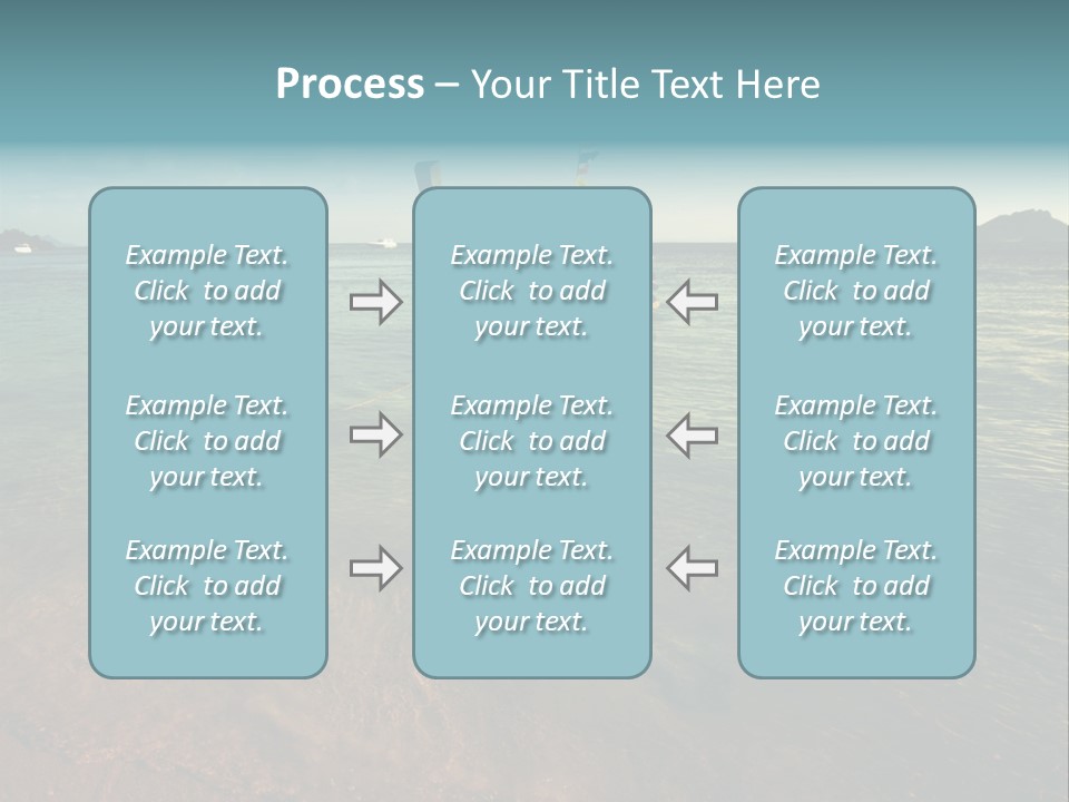 Coastline Holiday Water PowerPoint Template