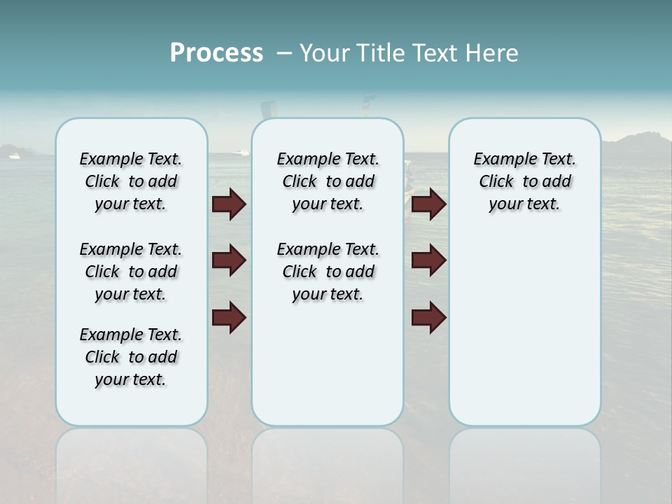 Coastline Holiday Water PowerPoint Template