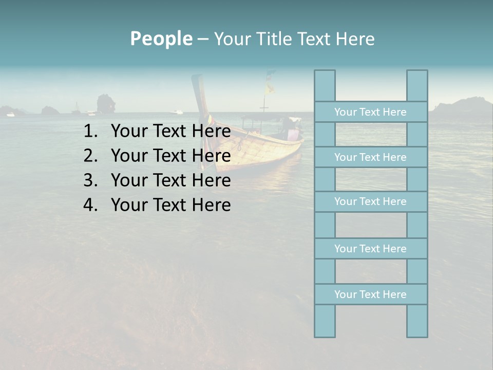 Coastline Holiday Water PowerPoint Template