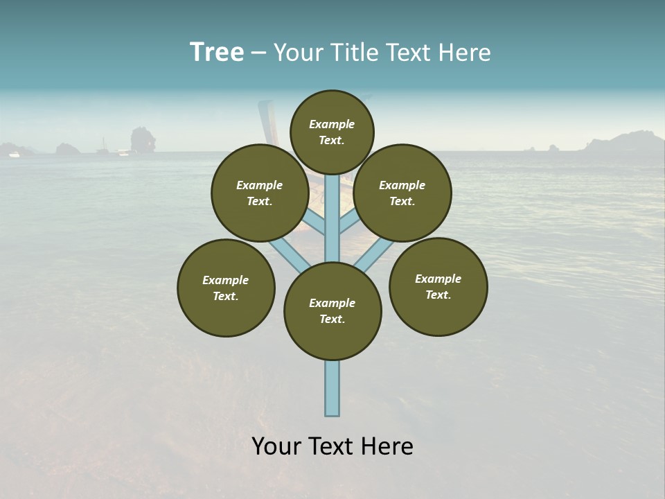 Coastline Holiday Water PowerPoint Template