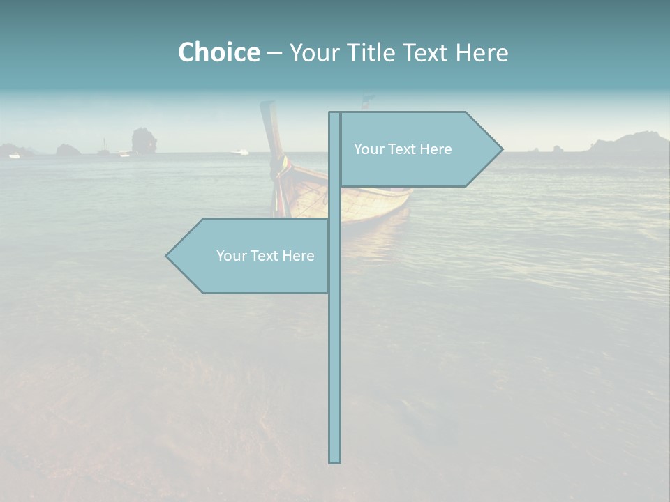 Coastline Holiday Water PowerPoint Template