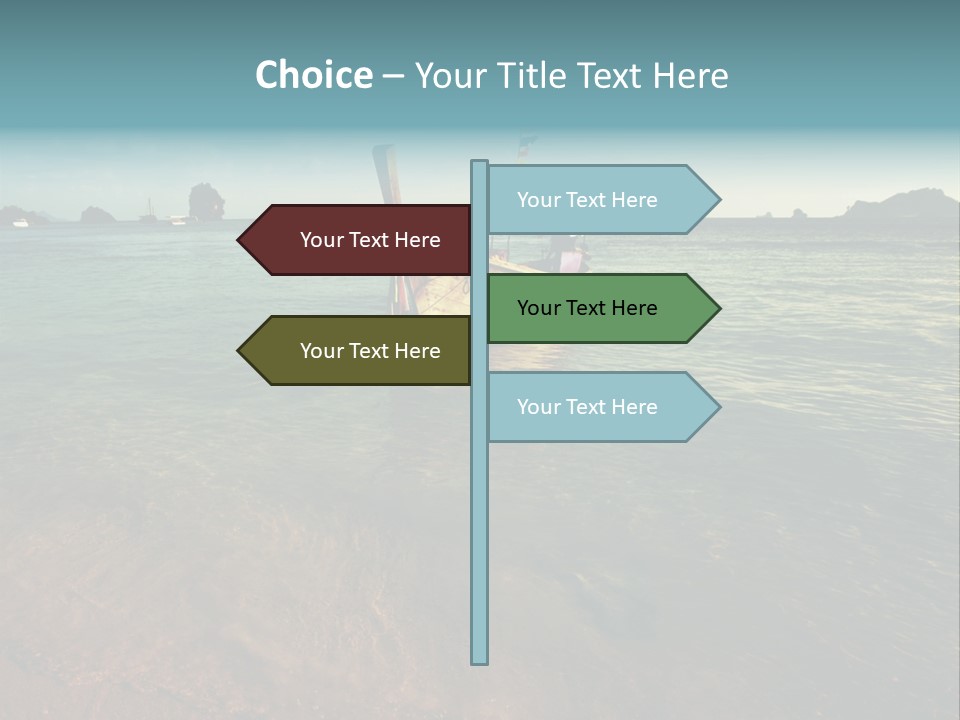 Coastline Holiday Water PowerPoint Template