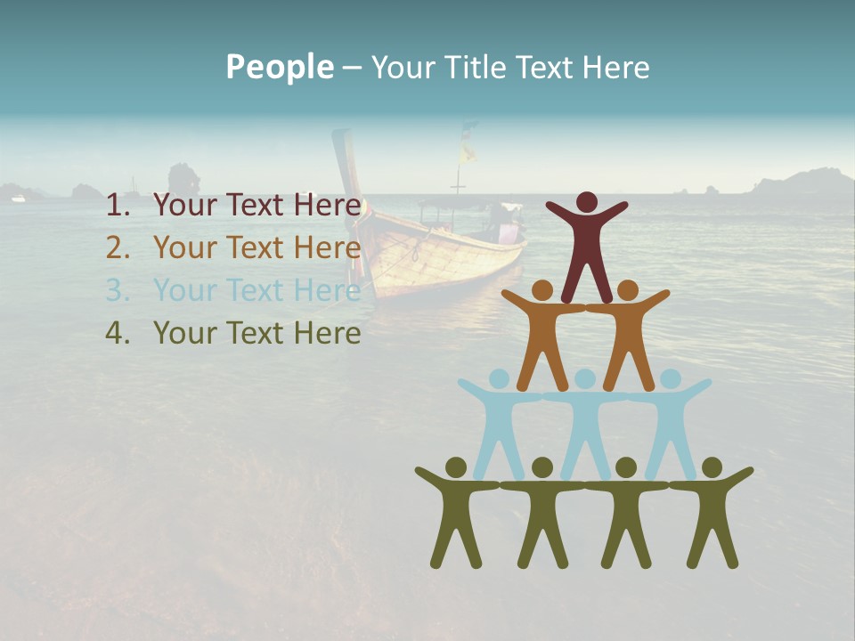 Coastline Holiday Water PowerPoint Template