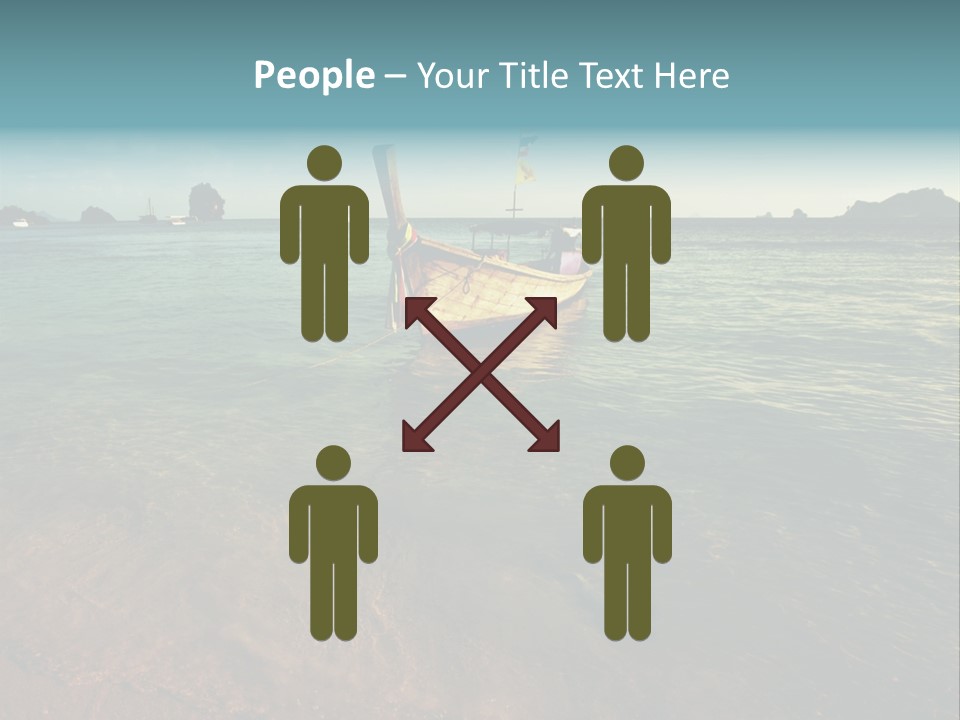 Coastline Holiday Water PowerPoint Template