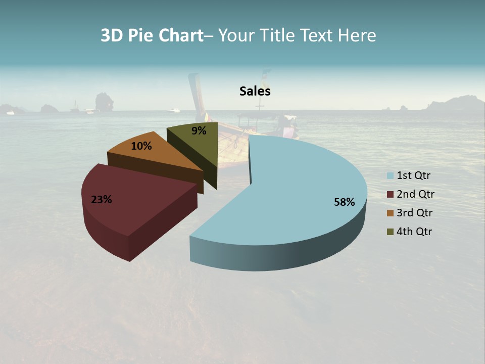 Coastline Holiday Water PowerPoint Template