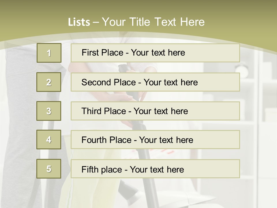 Hygiene Vacuum Female PowerPoint Template