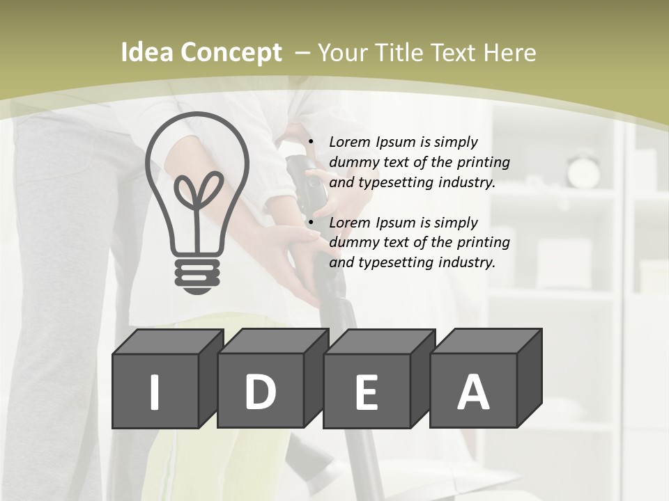 Hygiene Vacuum Female PowerPoint Template