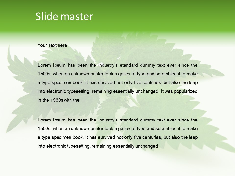 Nettle Alternative Herbalism PowerPoint Template