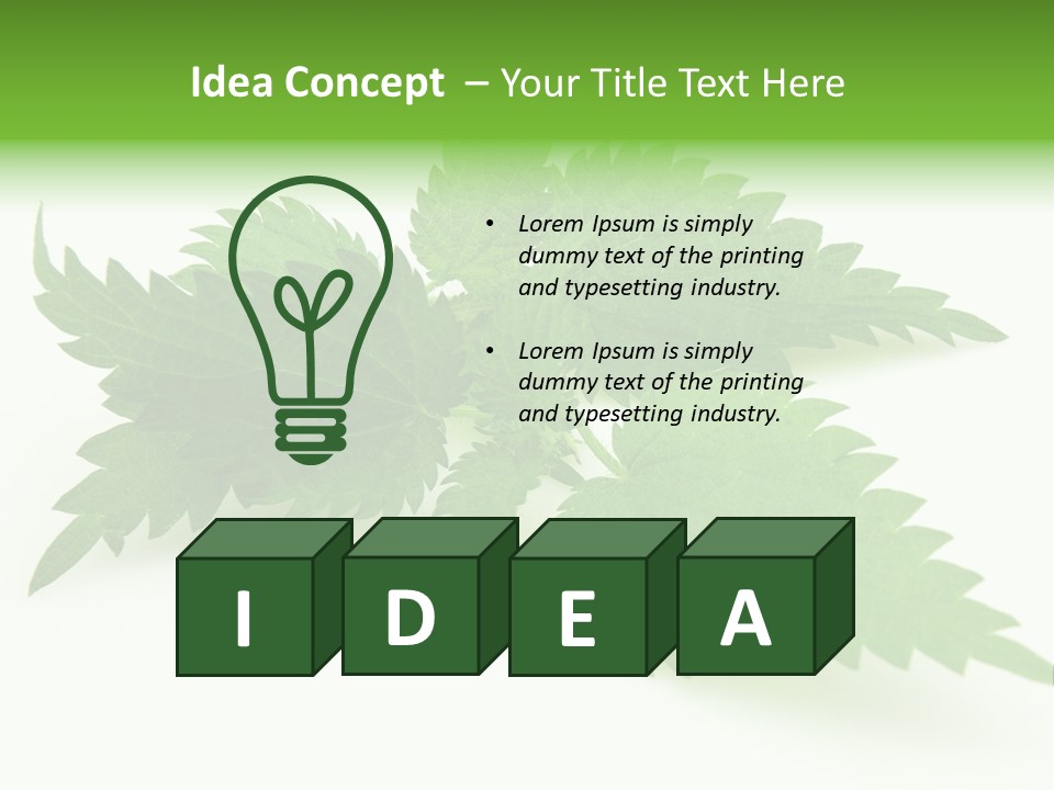 Nettle Alternative Herbalism PowerPoint Template