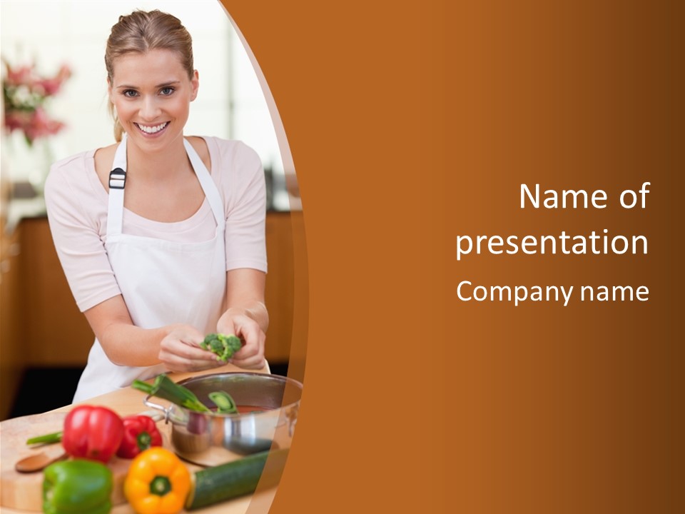 Soup Saucepan Dinner PowerPoint Template