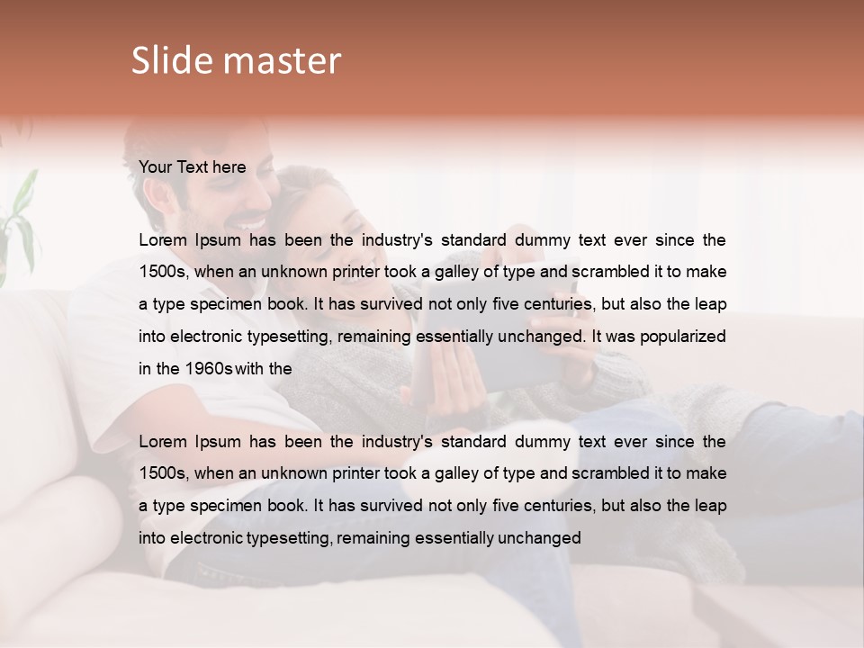 Pad Sitting Love PowerPoint Template