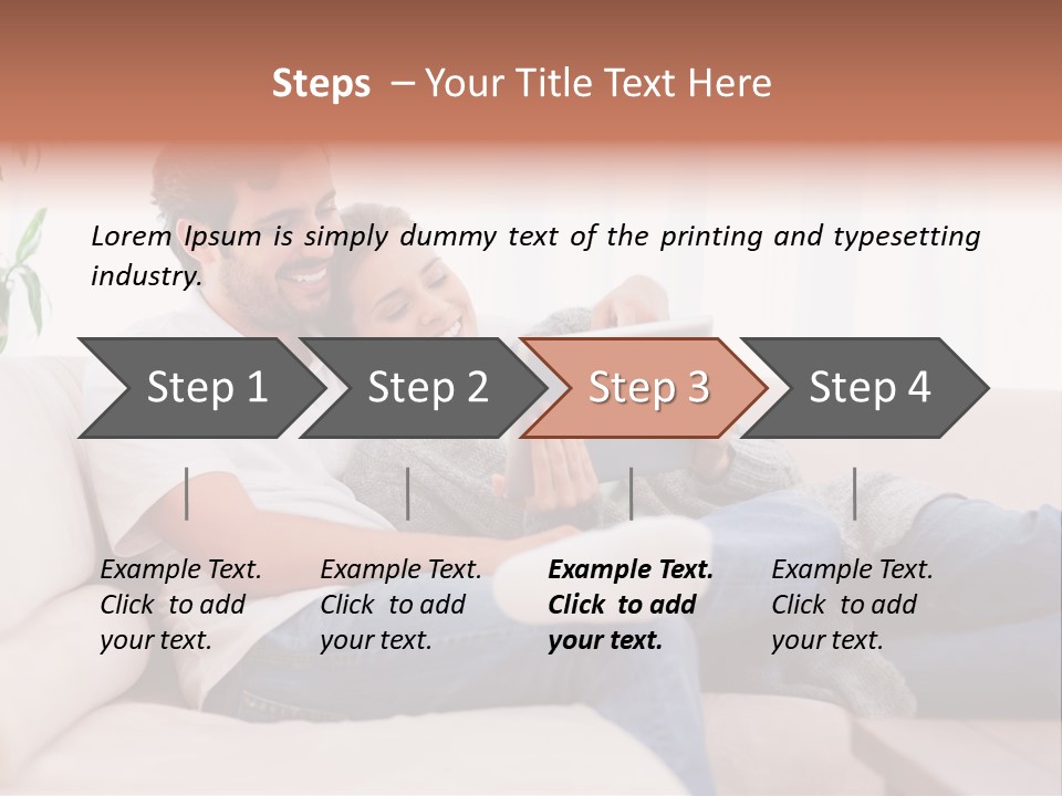 Pad Sitting Love PowerPoint Template