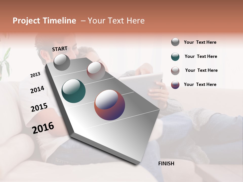 Pad Sitting Love PowerPoint Template