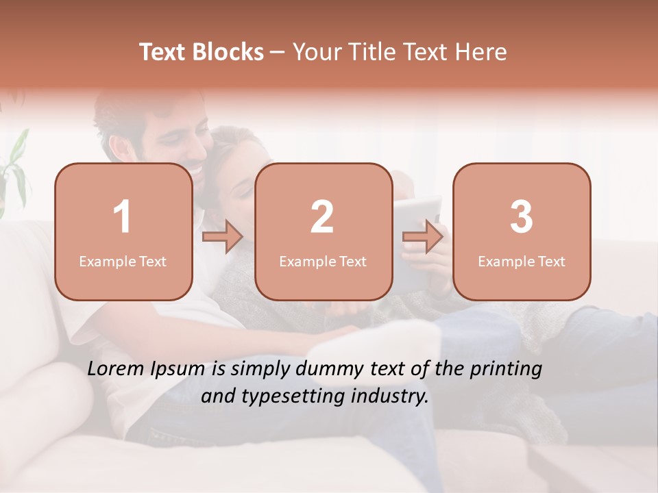 Pad Sitting Love PowerPoint Template