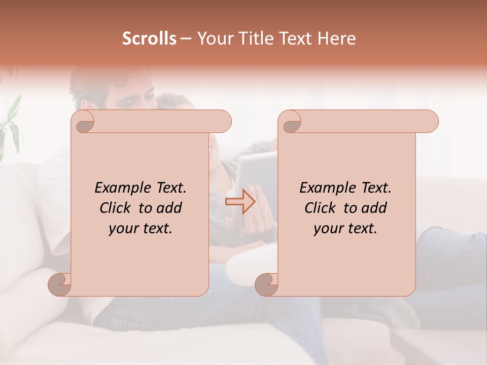Pad Sitting Love PowerPoint Template