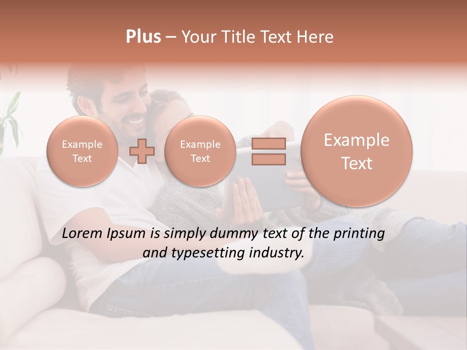 Pad Sitting Love PowerPoint Template