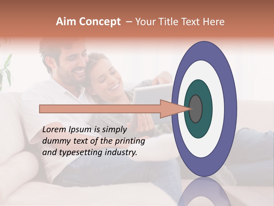 Pad Sitting Love PowerPoint Template