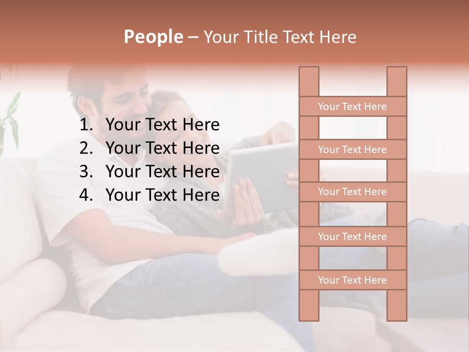 Pad Sitting Love PowerPoint Template