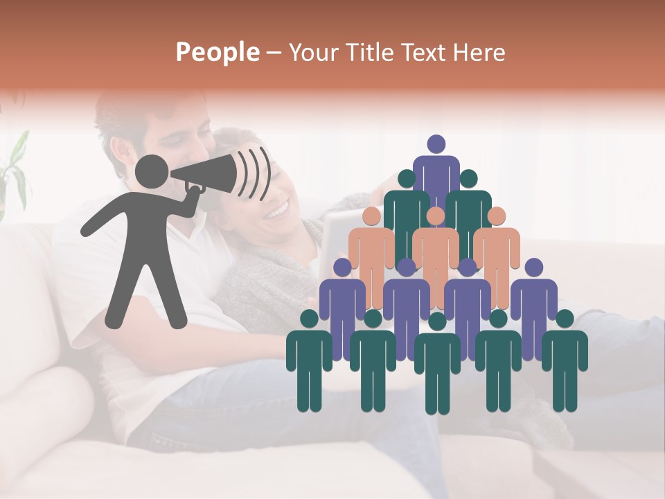 Pad Sitting Love PowerPoint Template