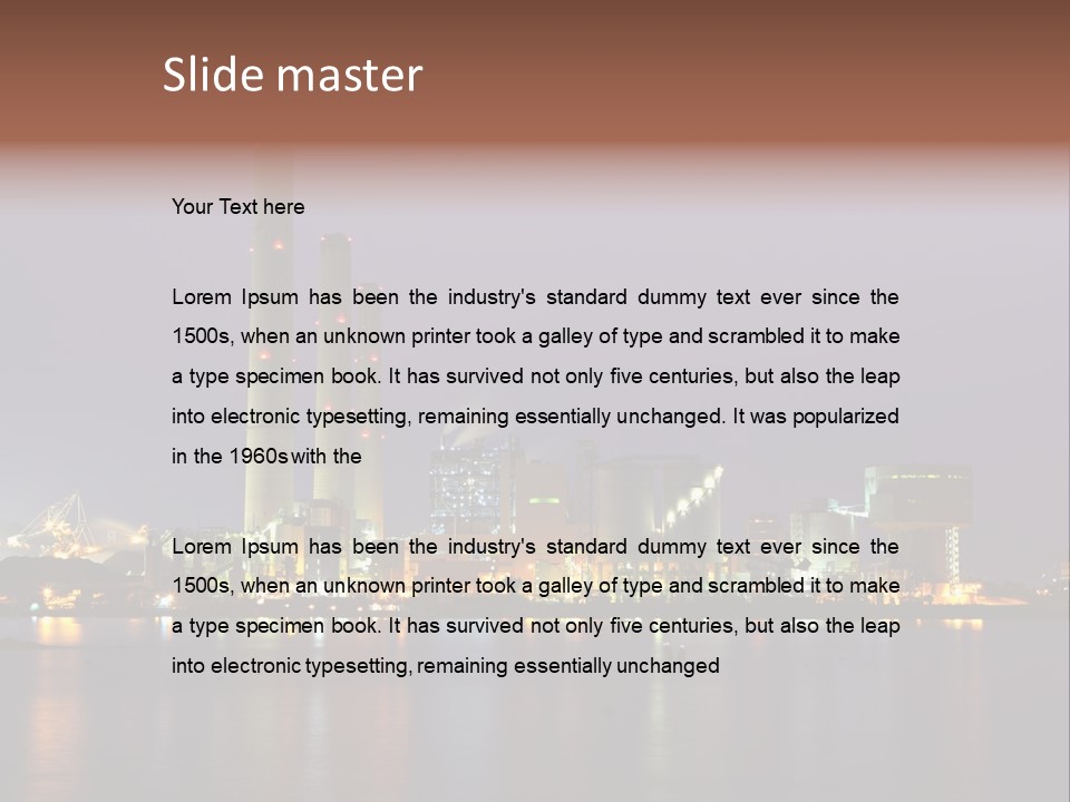 Lake Dusk Environmental PowerPoint Template