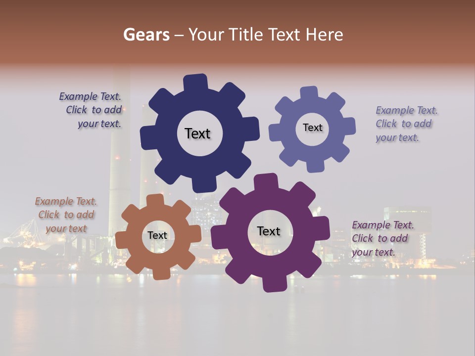 Lake Dusk Environmental PowerPoint Template