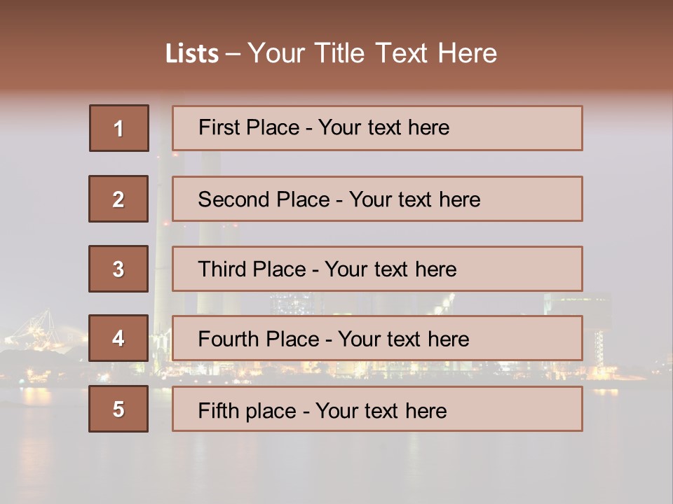 Lake Dusk Environmental PowerPoint Template