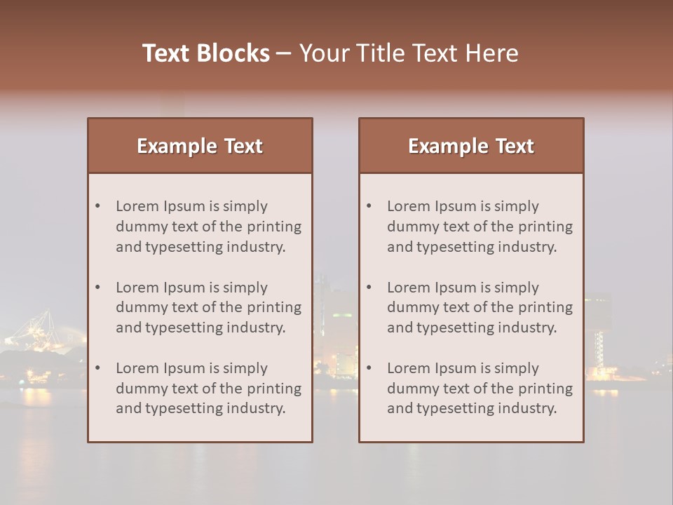 Lake Dusk Environmental PowerPoint Template