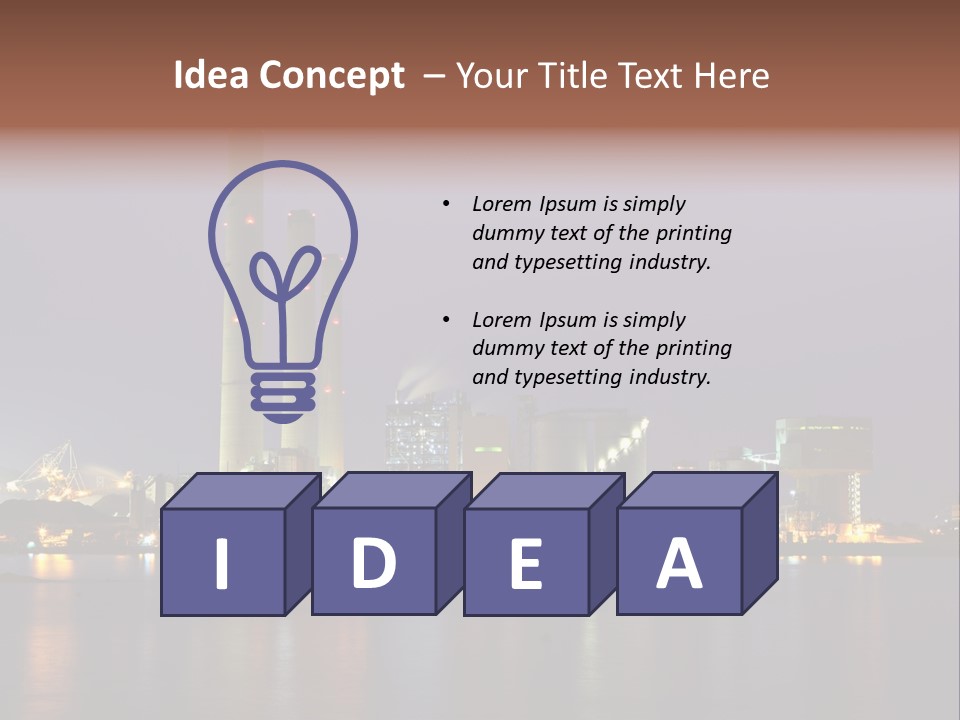 Lake Dusk Environmental PowerPoint Template