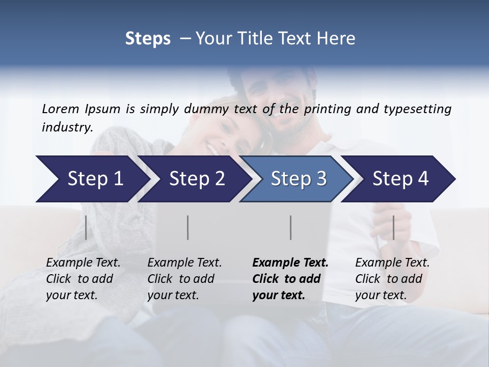 Indoors Married Lovers PowerPoint Template