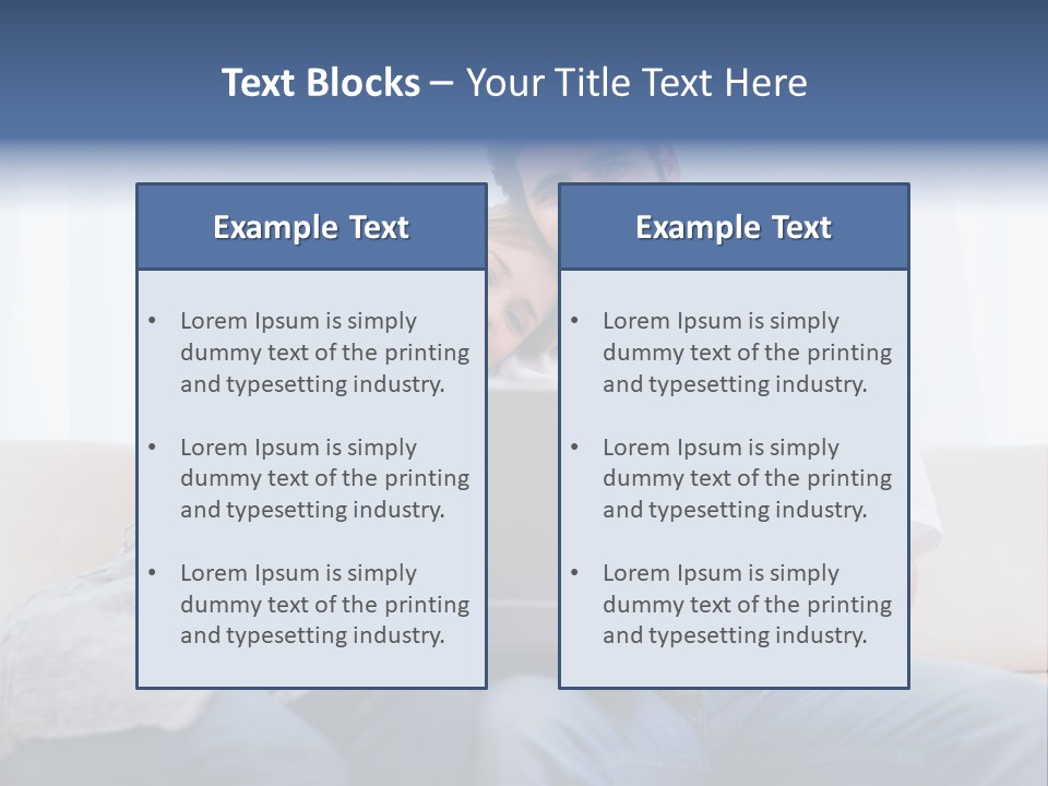 Indoors Married Lovers PowerPoint Template
