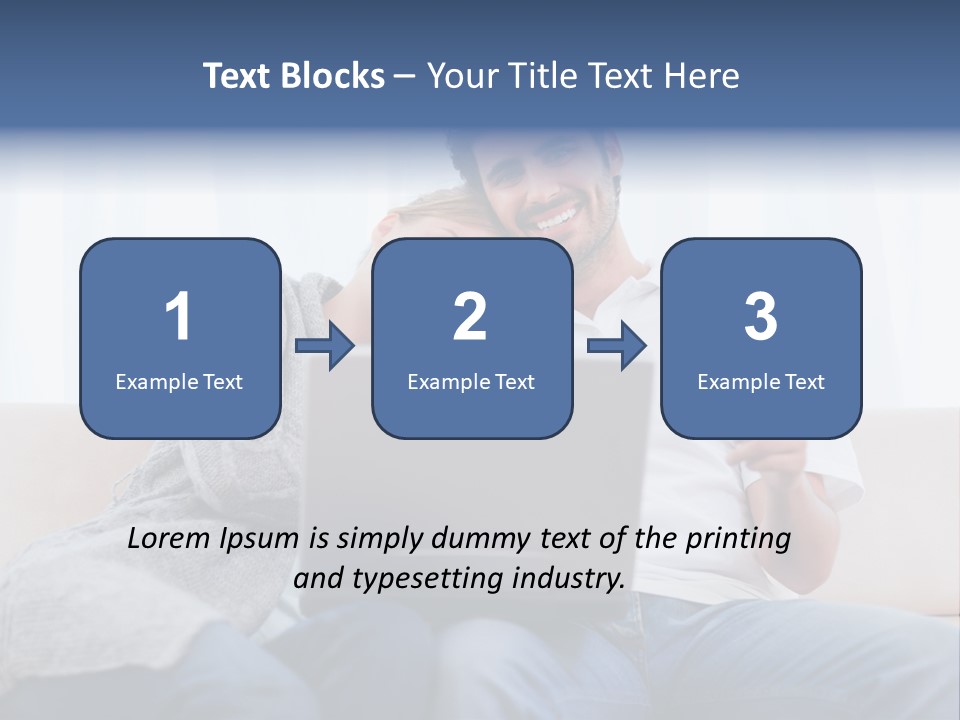 Indoors Married Lovers PowerPoint Template
