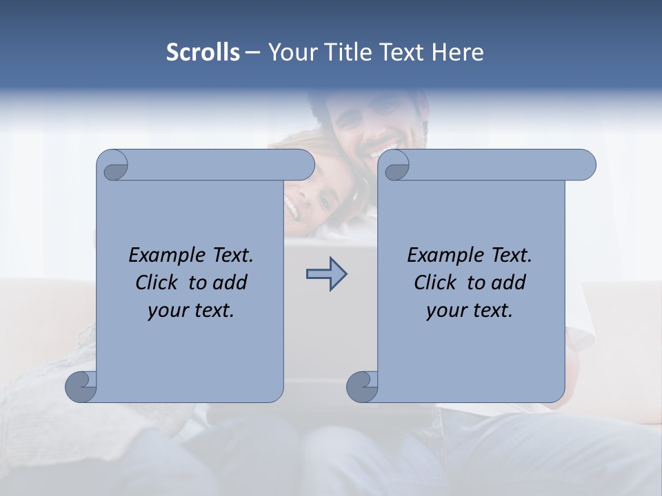 Indoors Married Lovers PowerPoint Template