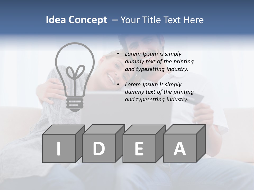 Indoors Married Lovers PowerPoint Template