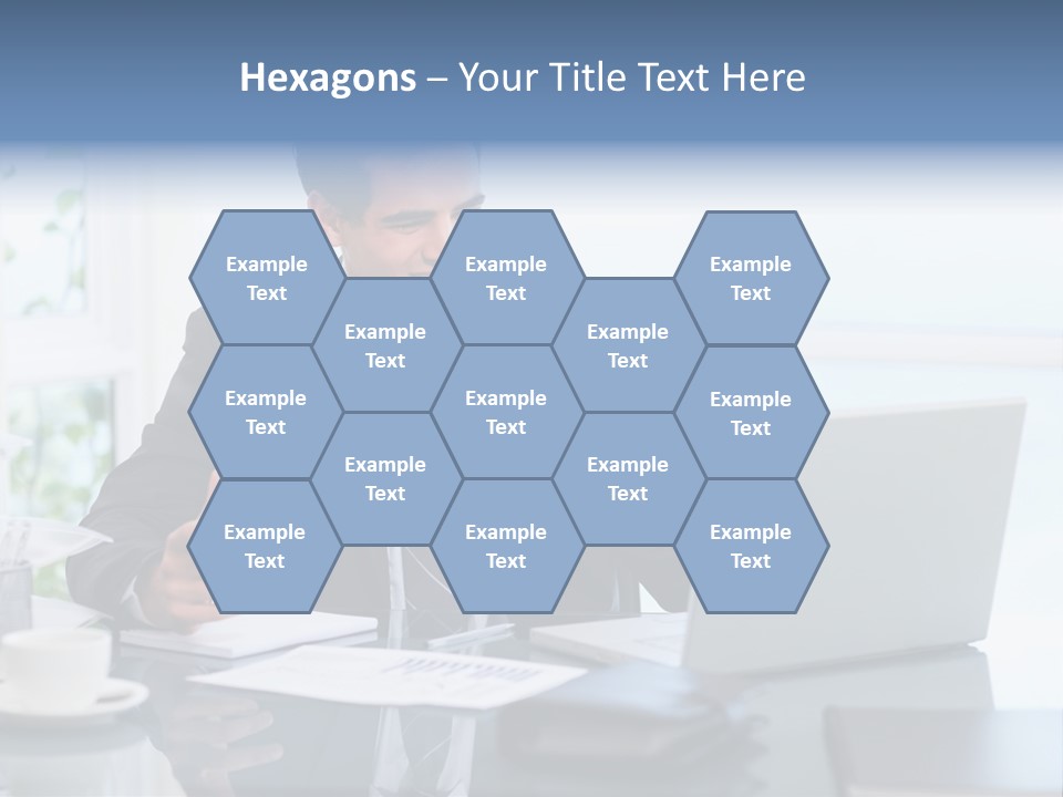 Desk Successful One Person PowerPoint Template