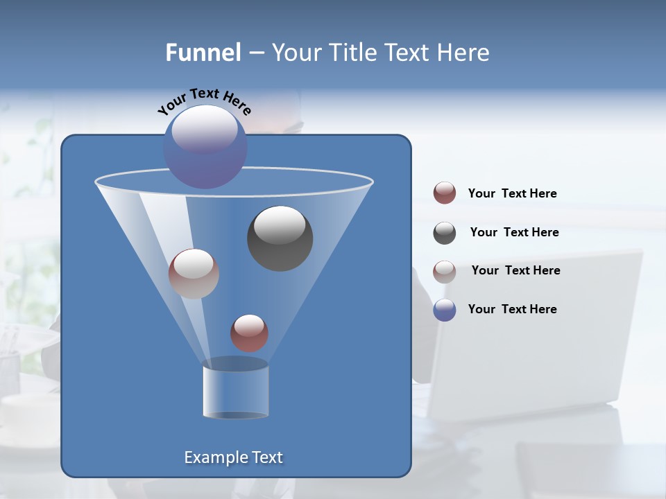 Desk Successful One Person PowerPoint Template
