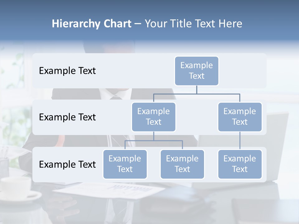 Desk Successful One Person PowerPoint Template
