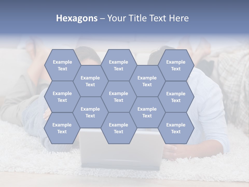 Laptop Handsome Internet PowerPoint Template