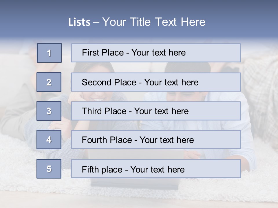 Laptop Handsome Internet PowerPoint Template