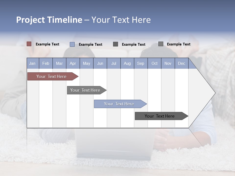 Laptop Handsome Internet PowerPoint Template