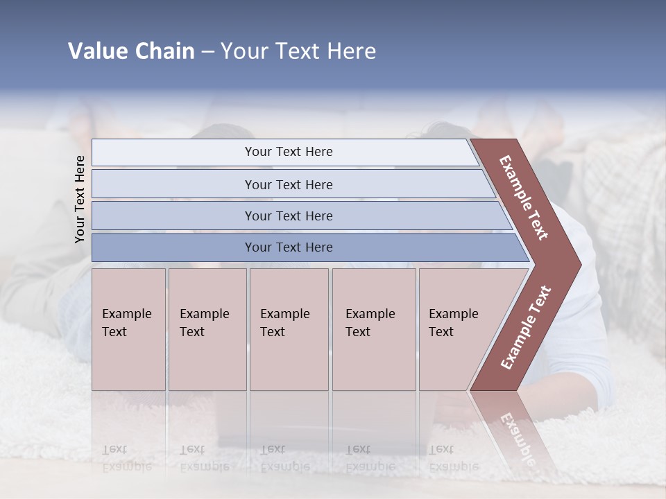 Laptop Handsome Internet PowerPoint Template