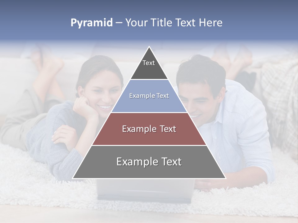 Laptop Handsome Internet PowerPoint Template