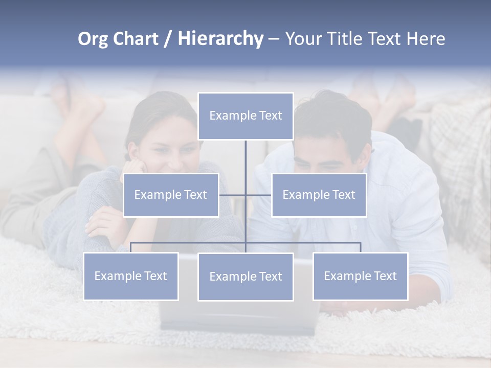 Laptop Handsome Internet PowerPoint Template