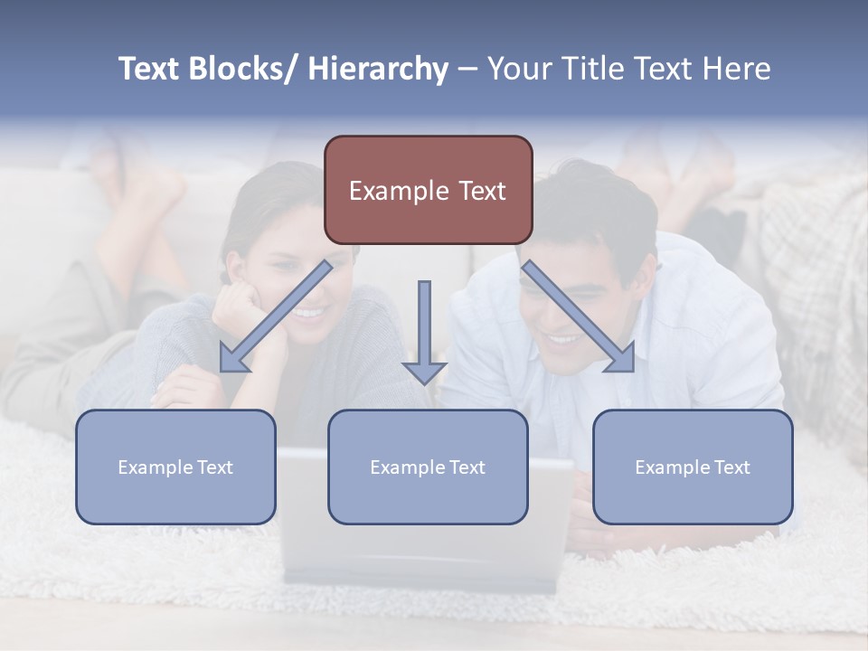 Laptop Handsome Internet PowerPoint Template