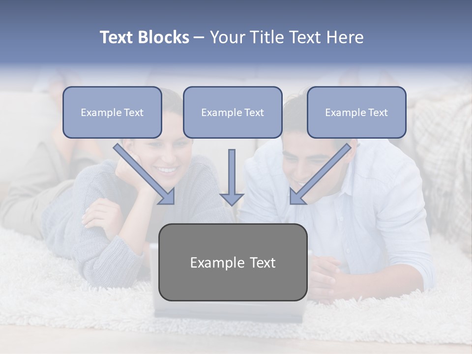Laptop Handsome Internet PowerPoint Template