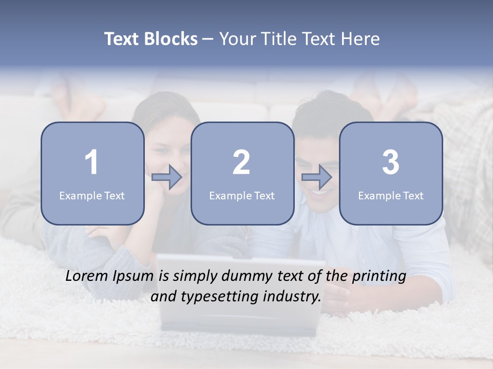 Laptop Handsome Internet PowerPoint Template
