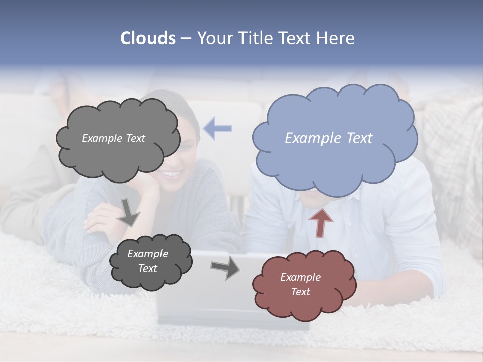 Laptop Handsome Internet PowerPoint Template