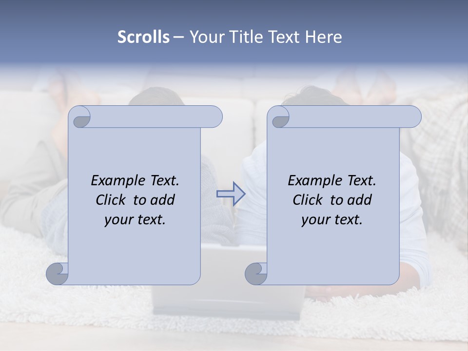 Laptop Handsome Internet PowerPoint Template